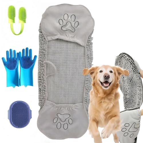 Arzyolahto Mikrofaser-Hundehandtücher zum Trocknen von Hunden, super saugfähig, weich und schnell trocknend Haustier Grooming Handtuch