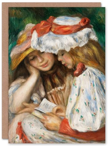 Artery8 Pierre Auguste Renoir Art Card Two Girls Reading