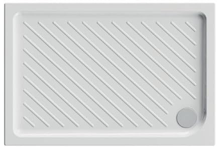 senza PIATTO DOCCIA RETTANGOLARE IN CERAMICA DOLOMITE GEMMA 2 H. 7 cm 80 x 100 H.7