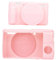 lasuroa Camera Case for Sony ZV-1, Soft Silicone Protective Cover with Screen Protector Anti-Scratch Slim Fit Digital Camera Sleeve (Pink)