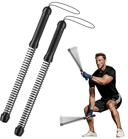 Seillose Kampfseile (2er-Pack) – gewichtete tragbare Workout-Seile für HIIT-, Cardio- und Muskeltraining, faltbare Heim-Fitnessgeräte für Männer und Frauen (schwarz)
