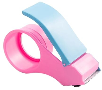 Macaron Color Tape Dispenser Roller Tape Cutter Packer Device Manuelle Verpackungsversiegelungsmaschine Paketversiegelungsbandhalter Bequeme Anwendung(60mm non slip)