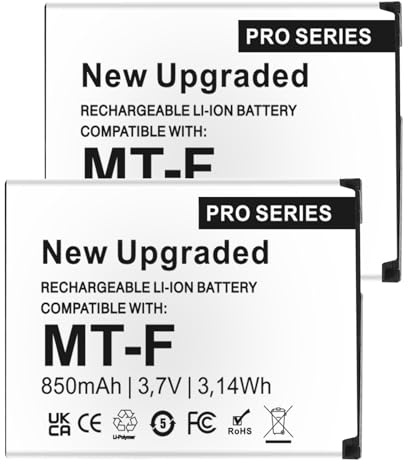 FLSTOR 2er Pack Ersatzakkus 850mAh 3.7V Li-Ionen für AVM Fritz!Fon C5 C4 M2 Kompatibel mit Original 312BAT006 312BAT016 312BAT006CS-FVM446CL
