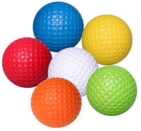 WINOMO Praxis Golfbälle PU Golfbälle Indoor Outdoor Training Golf Ball 6pcs