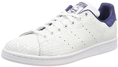 adidas Femme Stan Smith Baskets, Blanc (Footwear White/Footwear White/Noble Indigo 0), 36 EU