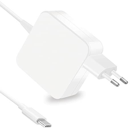 FSKE 61W Chargeur USB C Alimentation Ordinateur Portable pour Macbook Pro/Air 2019 2018 2017 2016, 67W Secteur Type C AC Adaptateur