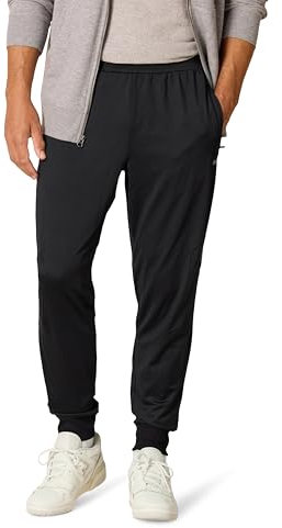 Amazon Essentials Pantaloni Jogger in Maglia Elasticizzata Uomo, Nero, S