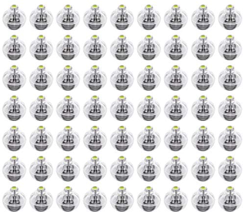 FEPITO 100 Pz Mini luci a LED Palloncini Luci a palloncino a LED bianco Lampada a sfera senza fili per lanterna di carta Palloncino Luce per feste Decorazioni per feste di Natale Halloween