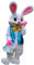 JIUYUE Osterhase Hasen Hasen Maskottchen Kostüm Erwachsene Verkleidung Weiß Groß