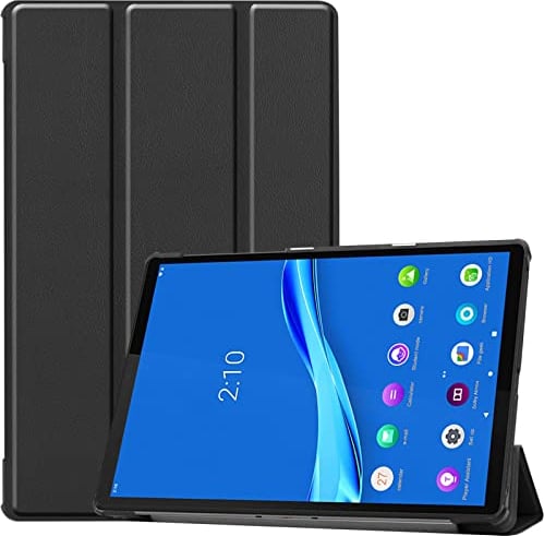 ProCase Hülle für 10.3 Zoll Lenovo Tab M10 FHD Plus 2020 /Tab K10 (TB-X606F/TB-X606X/TB-X6C6F), Ultra Dünn Stander Hülle Stand Harte Hülle Schutzhülle Android Tablet –Schwarz