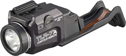 Streamlight TLR-7 X Contour Compact Tactical Lamp 5000 Lumens 5000 Candela with Integrated Remote Control for Glock Gen 4 / Gen 5 Models with Mounting Keys Black 69428