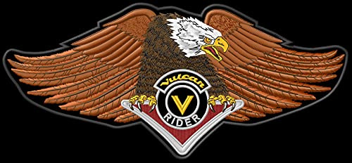 Masterpatch Aufnäher für Fans Kawas Vulcan Adler XL VN 1600 2000 Patch für Kawasaki Vulcan Biker Motorrad parche Bordado brodé patche écusson toppa ricamata