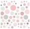 Little Deco Wandtattoo Wandsticker Kinderzimmer Mädchen 86 Kreise rosa grau Wandaufkleber Punkte Spielzimmer Wanddeko Dots Babyzimmer Wandbild Kinder DL207-39