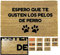 LUCA HOME - Felpudo Entrada casa Original y Divertido de Coco Natural - Felpudo pelos Perro 33x60 - Ideal para Puertas de Exteriores Cubiertas, pasillos y entradas de hogares