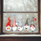 Wandtattoo Loft Fensterbilder Weihnachten mit 5 Wichteln und Schneeflocken – Wiederverwendbar – A3 Bogen, 38 Sticker – Weihnachstdeko Fenster Kinderzimmer, Weihnachtsbilder Fenster, Fensterbild Winter