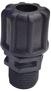 Jardiboutique - Porte-sonde 1/2 pour régulateur pH ou Redox - Compatible Pompes doseuses Microdos - Support de sonde de Piscine Noir, Filetage mâle 1/2 Pouce - Réf JB-11.100.019