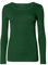 AA ESSENTAILS Women Ladies Long Sleeve Round Neck Plain Top Stretchy Casual Summer T-Shirts Basic Slim fit Tee Tops (Bottle Green, 12-14) (ZJ-88487)