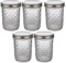 BESTonZON Mason Jar Wide Mouth 5 Stück Einmachgläser Weithals-Einmachgläser Mit Deckel Luftdichter Behälter Für Saft Marmelade Honig Honig Babynahrung 350 Ml Einmachglas Mason Ball