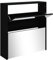 vidaXL Schuhschrank mit Spiegel 2 Fächer Schuhablage Schuhregal Schuhständer Schuhaufbewahrung Schuhkipper Schuhkommode Schwarz 63x17x67cm