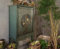 OPIUM OUTLET Orientalischer Hochzeitsschrank, China Vintage Möbel Kommode asiatisch, Schrank Kleiderschrank chinesisch, Tannen-Grün, Shabby-Stil, Antik-Look, Kolonial-Stil