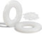Mbsomnus 100 pièces Rondelle Plastique M8-16MM Rondelle Nylon Ondelles Plastique de petit diamètre extérieur Rondelles plates pour Machines Appareils électriques Plombiers