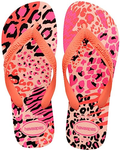 Havaianas - Top Animals, Comfortable, Lightweight, and Durable Flip-Flops, Animal Print Sole, Wide Straps, and Flexible Sole, Women