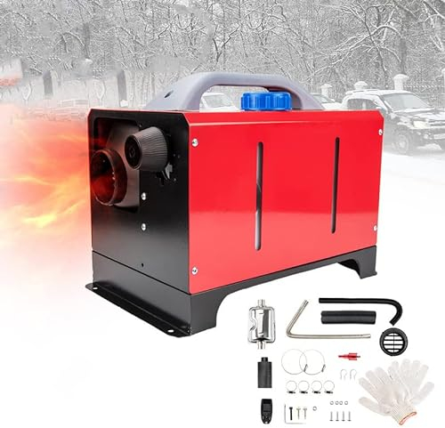 ShockFlo 12V 5KW All-in-one Luft Dieselheizung Standheizung, Diesel Lufterhitzer, Luftheizung mit LCD-Display & Fernbedienung, Dieselheizung für Wohnmobil, LKW, Boot, Garage