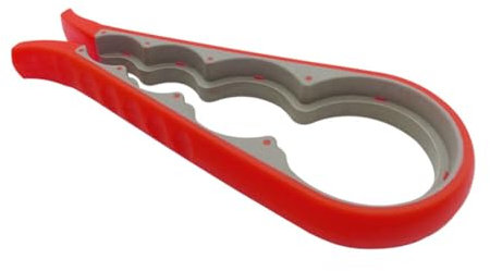 Jar Opener, Bottle Openers Ring Pull Can Opener aid for weak Hands Arthritic Hands Can Opener for The Elderly & Children (Red)
