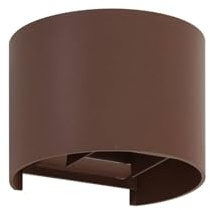 Lindby LED Wandleuchte außen Nivar (spritzwassergeschützt (Modern) in Braun aus Metall (1 flammig,) - Außenwandleuchten Wandlampe Led Außenlampe Outdoor für Außenwand/Hauswand Haus