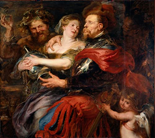 MNMSBFXQ Ölgemälde Leinwandbilder Bild Poster Kunstdrucke Venus und mars von peter paul rubens für Wanddekoration 60x90cm