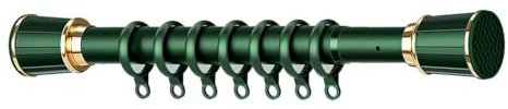 Gardinenstange ohne Bohren,Teleskop Duschstange Duschvorhangstange Teleskopstange Stange Dusche 35-50Cm (Color : Green, Size : 2.1-3m)