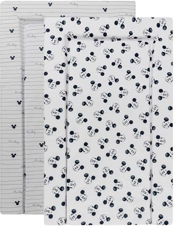 Kinder Valley Baby Changing Mat - Nappy Changing Mats for Babies, Portable Unisex Changing Mat with Cute Designs (Mickey Mouse)