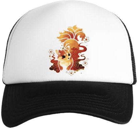 Jinbetee Kitsune Kawaii Weiße Kinder Baseball Cap Unisex Snapback