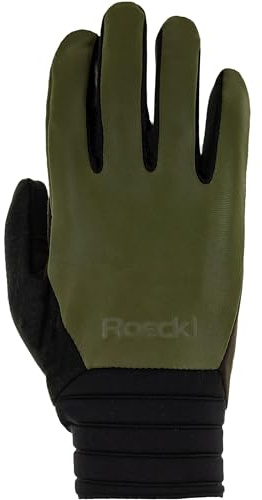 Roeckl Rotterdam 2 Winter Fahrrad Handschuhe lang Olive grün 2027: Größe: 8.5