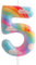 Kerzen zum 5. Geburtstag, Zahl 5, Rosa, Regenbogen-Motiv, für Geburtstag, Party, Wolke, Regenbogen-Thema, bezauberndes Design für Babys, Mädchen, Jungen, Geburtstag, Kuchendekoration, Abschlussfeier,