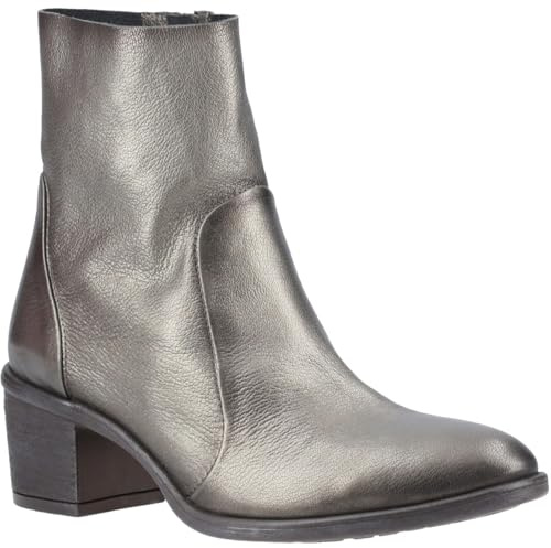 Hush Puppies Winona Leather Women's Pewter Boots - UK 3
