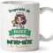 Mugffins Tasses Personnalisables pour INFIRMIÈRE femme - En Français - Cadeau Personalisé- Propriété de - 11 oz / 330 ml