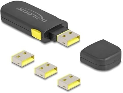 DeLOCK USB Port Blocker Set für USB Typ-A Buchse 4 Stück