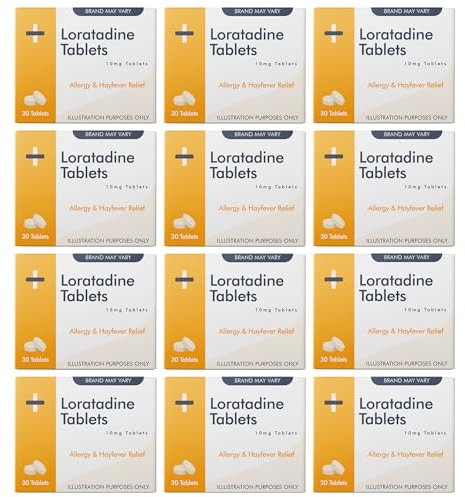 Loratadine 10mg Tablets - Hayfever & Allergy Relief - 12 Month Supply (30x12) | GSL