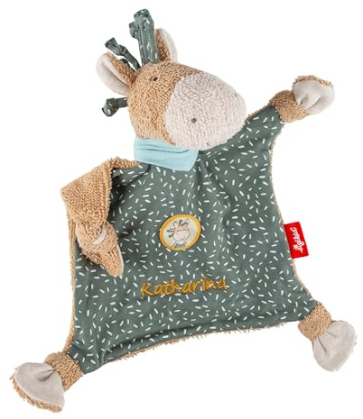 Sigikid Schmusetuch mit Namens-Stickerei Schnuffeltücher & Trösterchen für Neugeborene Pony WiWi-Wiah Stofftier Babyspielzeug Geschenk für Babys ab Geburt für Babys und Kleinkinder Unisex