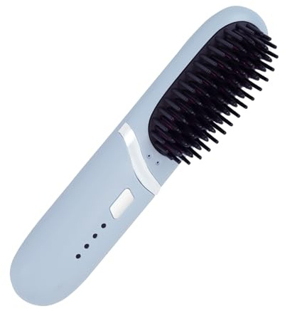 Alisador De Pelo Cepillo Alisador Profesional Portátil Recargable