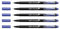 BIC Fineliner Intensity Fineliner mit Ringspitze, Metall, 0,4 mm, Blau, 5 Stück