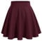 bridesmay Damen Mini Rock Sommer Kurz Skater Rock Schulmädchen Anime Rock Gothic Cosplay Sexy Röcke Burgundy L