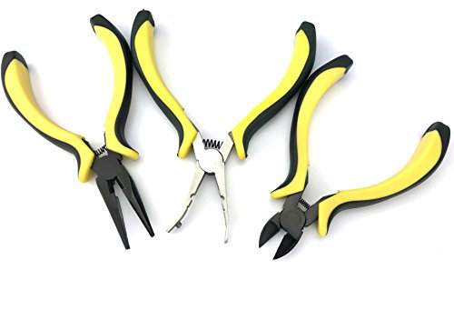 Silverhill Tools ATKPL1 Needle Nose, Flush Cutter and Ball Link Pliers Set for RC Vehicles (3 Piece)