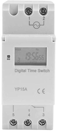 Temporizador Digital Programable con Pantalla LCD Multifunción Digital Controlador Interruptor Temporizador(DC12V)