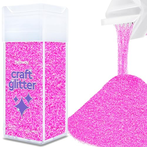 Purpurina para manualidades vasos de resina iridiscentes de color rosa bebé tarjetas joyas navideñas velas ultrafina (1/128 0,008 0,2 mm) para uñas rostro y cosméticos 130 g/4,6 oz
