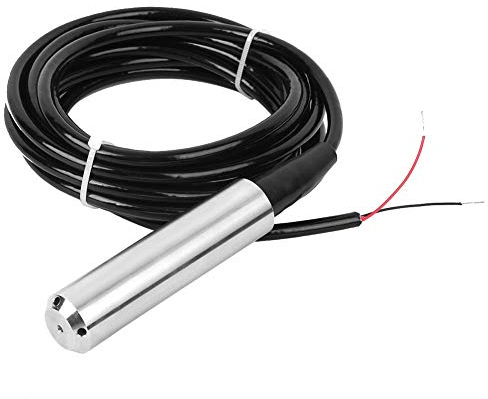 Fafeicy TL-136 Flüssigkeitsstandsmessumformer, IP68 Wasserstandssensor Detektor, 24VDC 4-20 mA Signalausgang Flüssigkeitsstandsensor, Signalausgangsleitung Länge 5 Meter, 45-Grad-Schrägwinkel (0-5m)