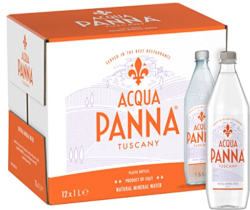 Acqua Panna, Confezione da 12 bottiglie di acqua naturale da 1 litro
