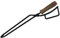 Pinzas para Chimenea Fire Tenazas lumbre Pinzas Tenazas Forja Hoguera Grill Camping Herramienta Accesorios De Chimenea Usado para Chimenea Horno de Leña，16.5 inch