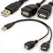 Tomost Câble USB en Y répartiteur USB 2.0 amplificateur de puissance Adaptateur Hub 1 mâle 2 femelles Câble d'extension de câble de chargement de données Type A